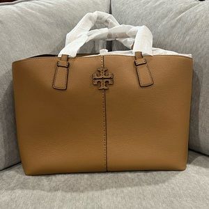NWT Tory Burch McGraw Tote bag in Tiramisu